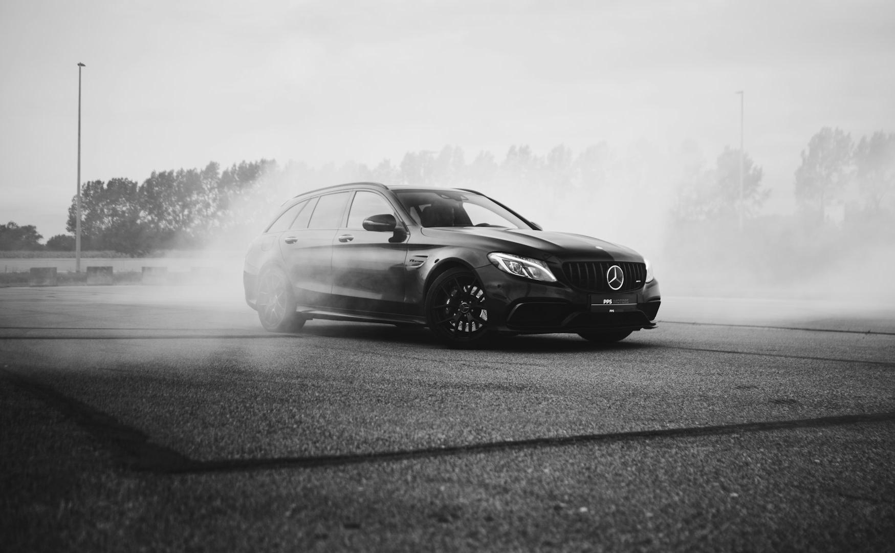 vehicle running on the road