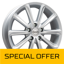 MEGA WHEELS VIRGO SILVER 6.5x16 5/108 ET40 CB73.2