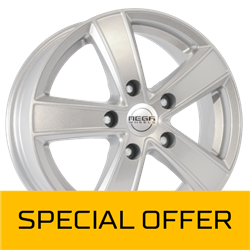MEGA WHEELS HERCULES 5 SILVER 7x17 5/120 ET50 CB65.1