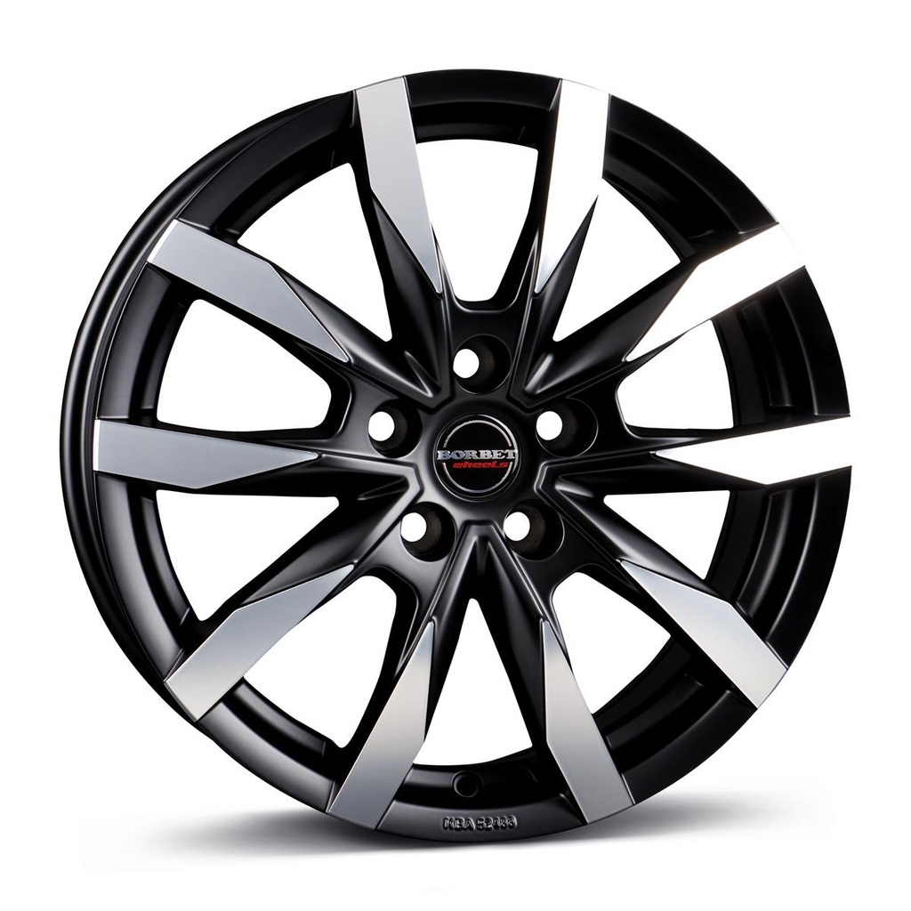BORBET CW5 BLACK POLISHED MATT 6x16 5/118 ET68 CB71.1
