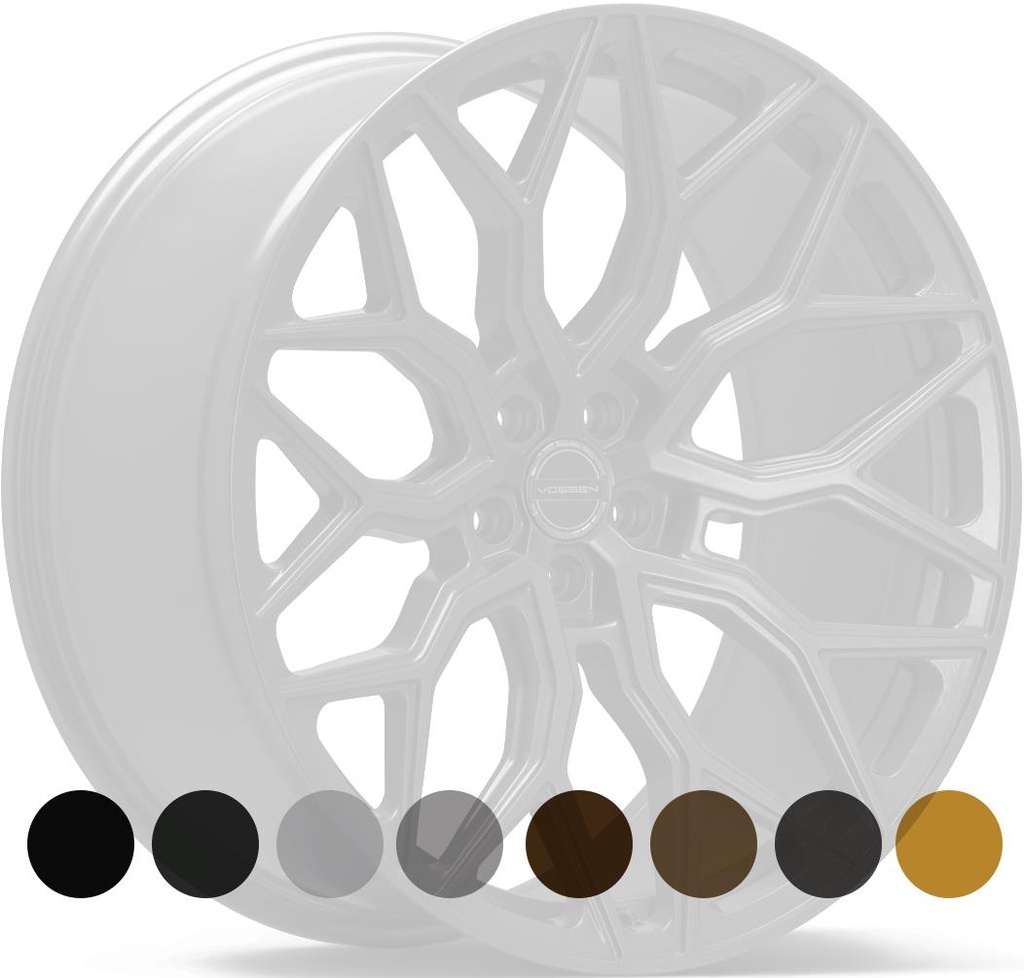 VOSSEN HF2 GLOSS BLACK 9.5x21 5/112 ET35 CB66.6