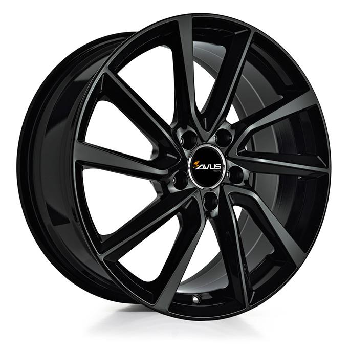 AVUS AC-518 BLACK 8x19 5/108 ET45 CB63.4