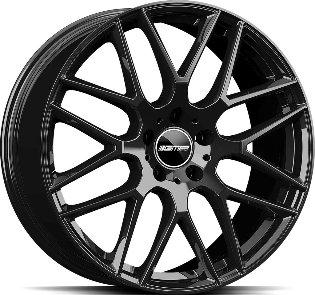 GMP BERGHEM GLOSS BLACK 8.5x20 5/112 ET35 CB66.6