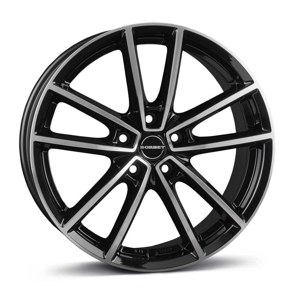 BORBET W BLACK POLISHED GLOSSY 8x18 5/114.3 ET50 CB72.5