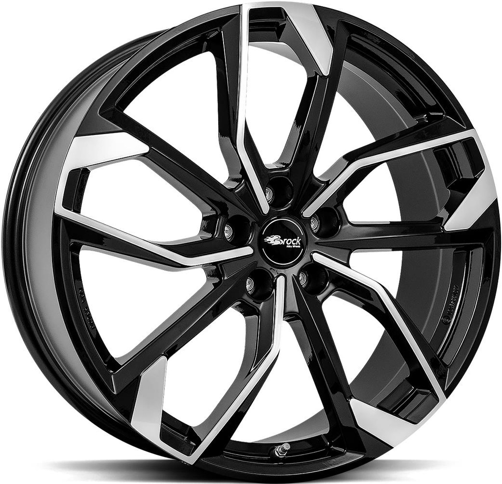 BROCK RC34 BLACK FULL POL 6.5x16 4/100 ET37 CB60.1