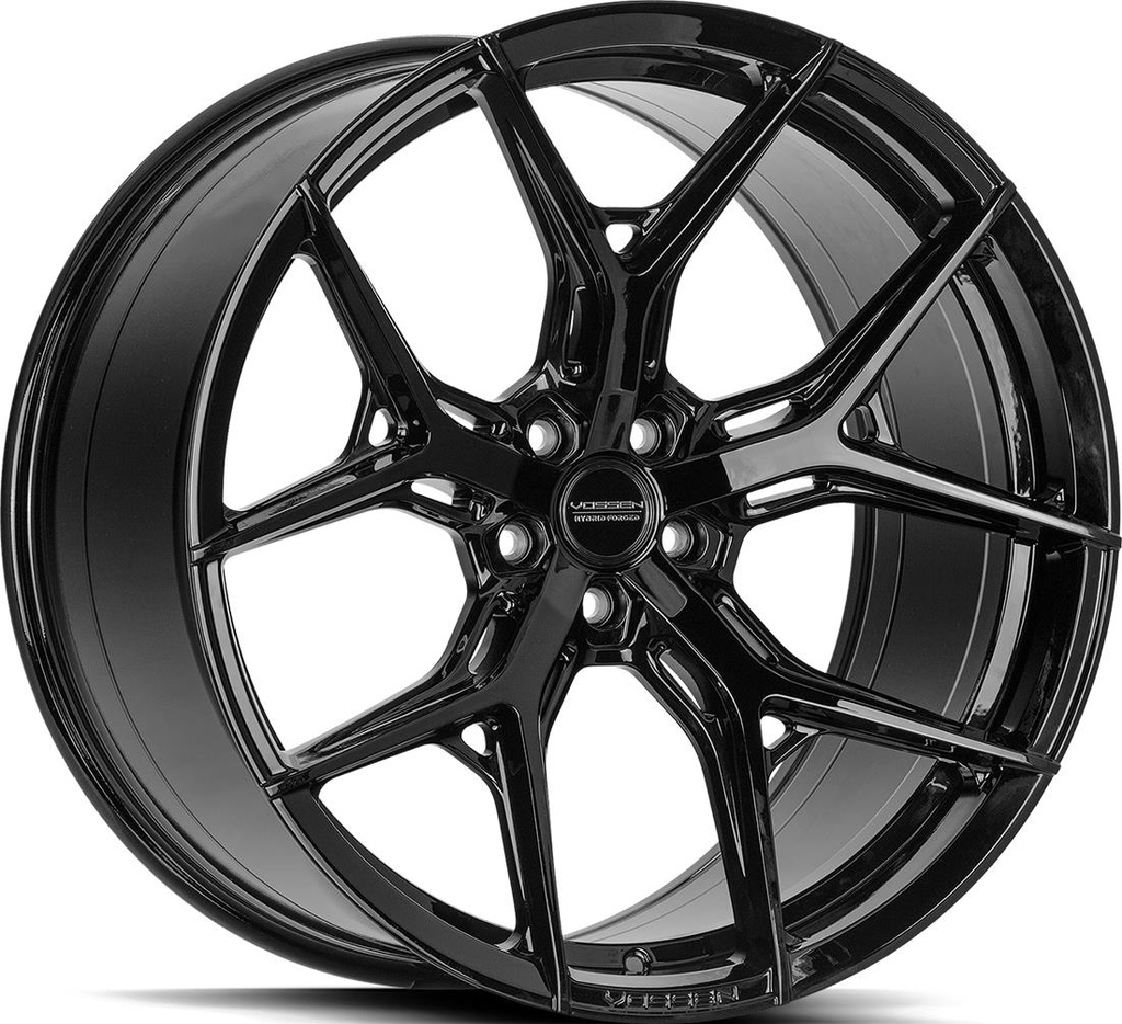 VOSSEN HF5 GLOSS BLACK 11x22 5/112 ET38 CB66.5